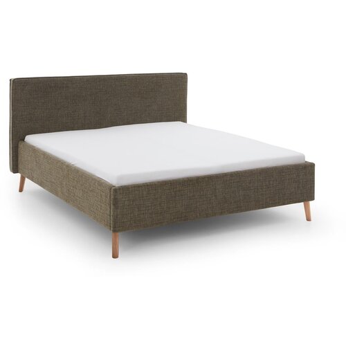 Meise Möbel Tamno zeleni tapecirani bračni krevet s prostorom za odlaganje s podnicom 160x200 cm Riva – Cijene