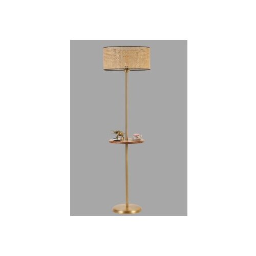 Opviq Podna lampa Mercan, 160 cm E27, Zlatna boja Slike