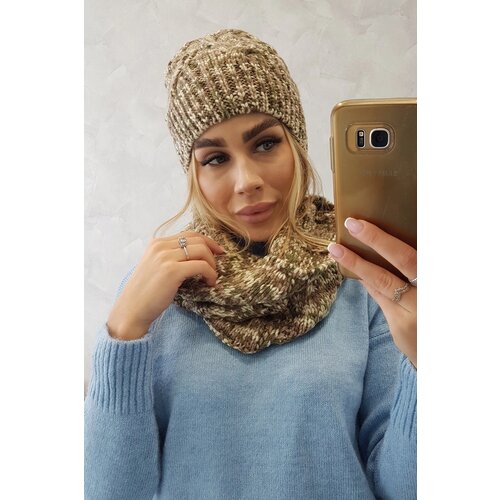 Kesi Women's fleece set Lucyna K317 khaki+ecru Cene