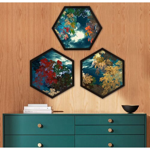 Wallity Uokvirena slika 6GEN271268, 35x35 cm, 3 dijela Cene
