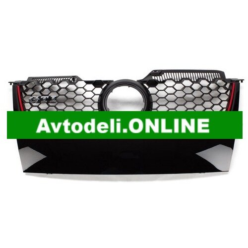 VW Hladilna rešetka GOLF V 1K1 spredaj | črna/rdeča Cene