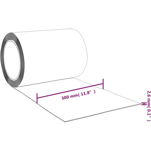 vidaXL Zavjesa za vrata crvena 300 mm x 2 6 mm 25 m PVC Cijene