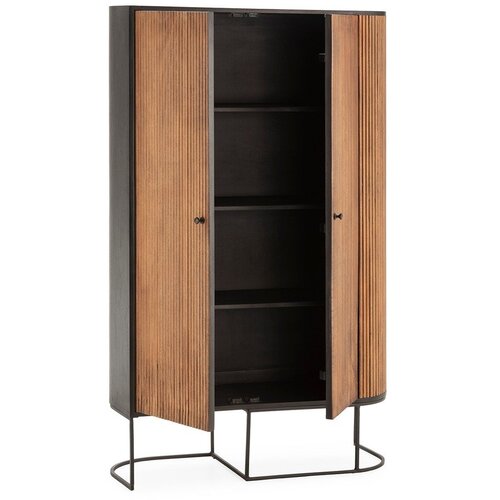 MOME Komoda iz masivnega manga v naravni barvi 100x165x40 cm Curve &amp;ndash; Slike