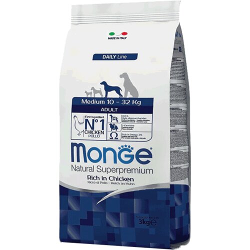 Monge hrana za pse srednjih rasa daily medium adult, piletina Slike