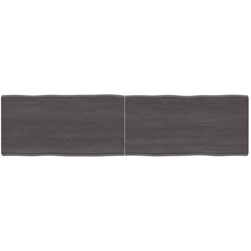 vidaXL Stolna ploča tamnosmeđa 160x40x(2-6) cm obrađena hrastovina Cijene