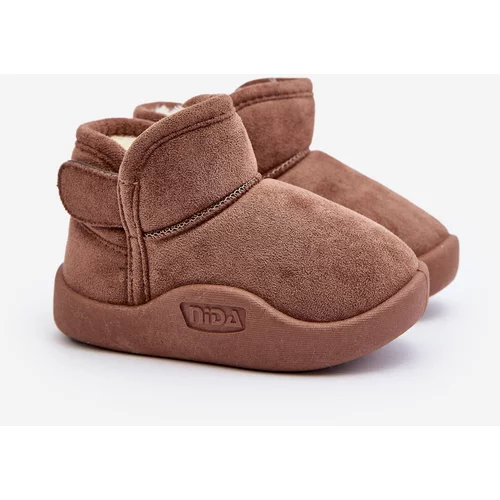Kesi Children's brown snow boots Benigna insulated with fur