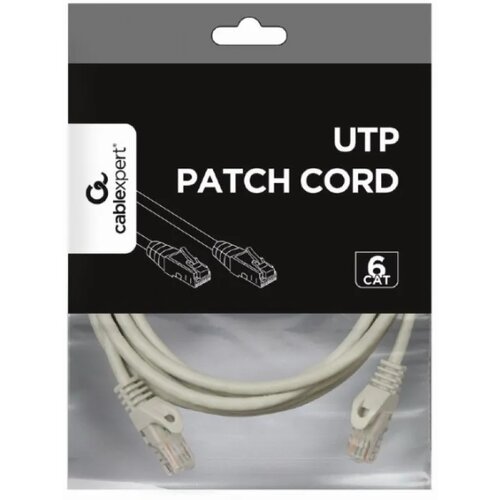  PP6U-CU-3M Mrezni kabl, CAT6 BAKARNI UTP Patch cord 3m grey Cene