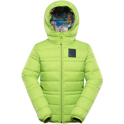 Alpine pro Children&amp;#039;s reversible jacket hi-therm DOUWO lime green variant pa Slike
