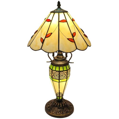  Brilagi - Tiffany vitražna stona lampa FOLIA 1xE27/60W/230V + 1xE14/40W Cene