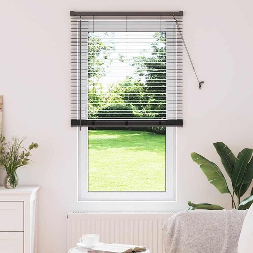 vidaXL Zavjesa za prozor sa zavjesama Ostalo Crna 80 x 175 cm Aluminij Cijene