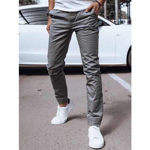 DStreet Spodnie męskie jeansowe joggery ciemnoszare Slike