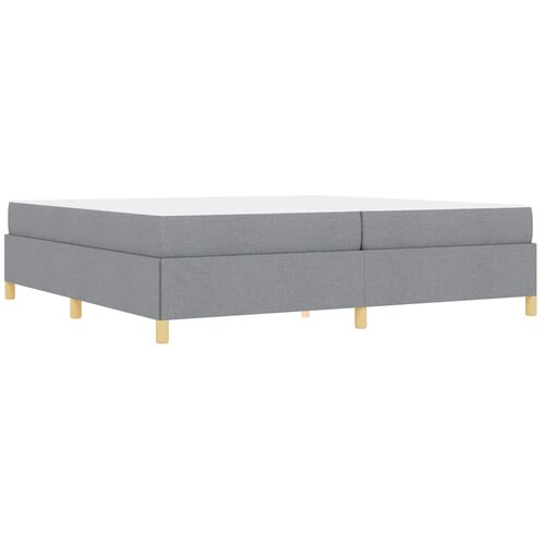  Krevetna konstrukcija Svijetlo siva 200 x 200 cm tkanina Slike