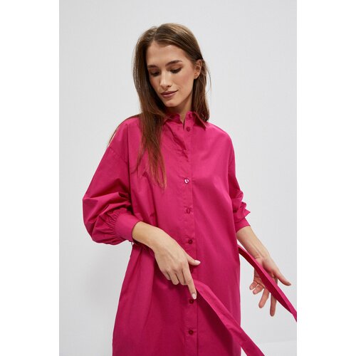 Moodo Shirt dress with belt at the waist Slike