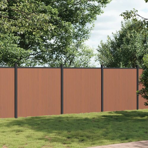 VidaXL Ograjni panel rjav 526x186 WPC Slike