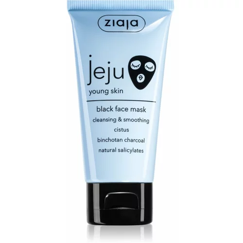 Ziaja Jeju Young Skin crna maska za čišćenje za mladu kožu lica 50 ml