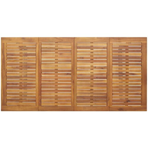  Vanjski blagovaonski stol Siva 180x90x75 cm Čelik i Drvo Acacia Slike