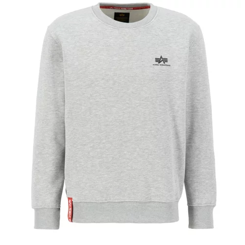 Alpha Industries Sweater majica siva melange / crna