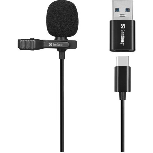 Sandberg Streamer USB Clip Microphone Cene
