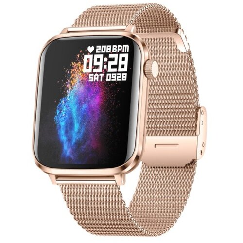 INF Pametna ura V82 kovinski pa&scaron;ček, 1.85 inch HD zaslon, Bluetooth klic Pink, (5000310168) Cene