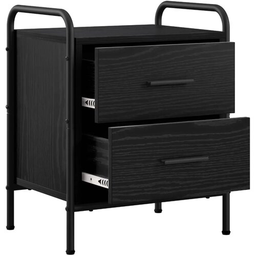  Noćni ormar 2 kom. Crni hrast 40 x 30 x 50 cm Konstruirano drvo - Crni hrast 2 Cijene