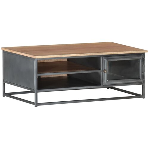The Living Store Klubska mizica 90x50x35 cm trden akacijev les - Klubska Mizica, (21575330) Slike