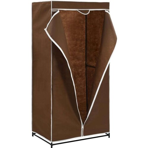 VidaXL garderobna omara 75x50x160 cm rjava Slike