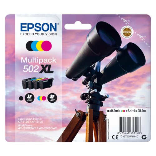 Epson Multipack BK/C/M/Y 502 XL T 02W6 Slike