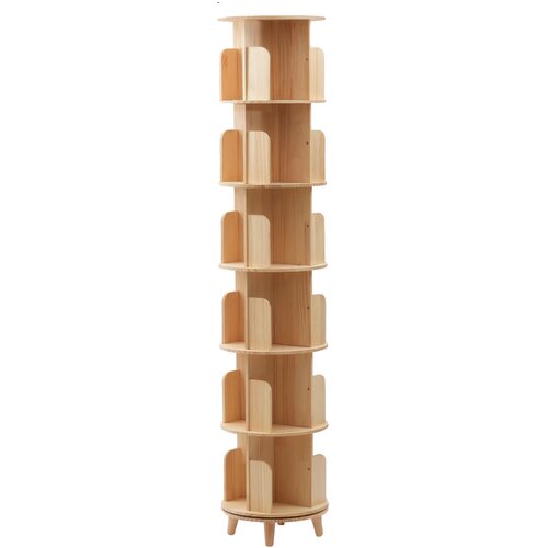 Oem Rotirajoča knjižna polica, 6-nivojski dizajn, visoka nosilnost -svetlo rumena, (5000241815) Slike