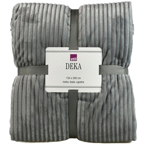 STIL deka rib siva 150x200 cm Cijene