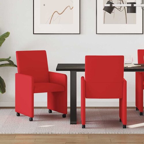  Blagovačke stolice s kotačima 2 pcs Crvena 57 x 66 x 94 cm Cene