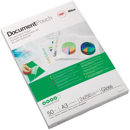 Folija ZA PLASTIFICIRANJE 250MY A3 SJAJNA PK50 GBC.3740450 Cijene