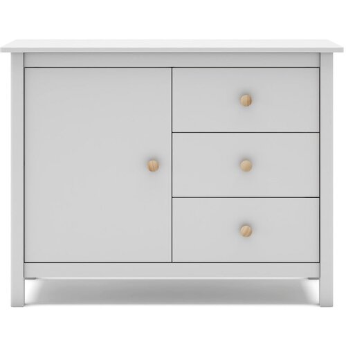 Marckeric Bijela niska dječja komoda od borovine 90x80 cm Max - Cijene