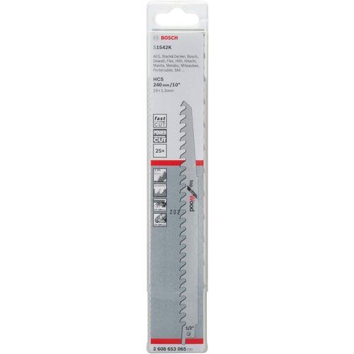Bosch list univerzalne testere S 1542 K Top for Wood - pakovanje 2 komada - 2608650681 Slike