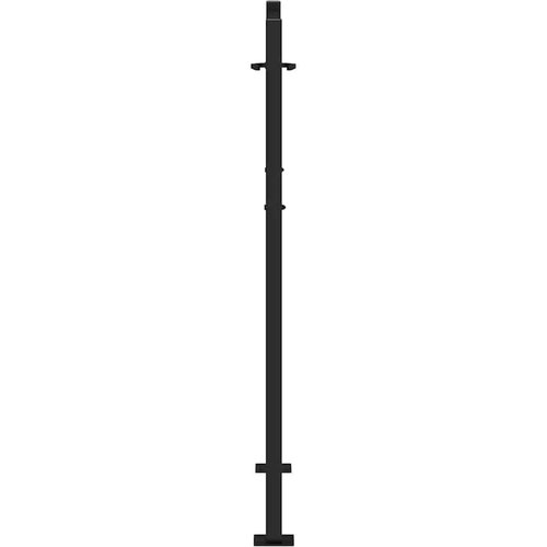  Vrtna vrata crna 105x130 cm dizajn čeličnog li&amp;scaron;ća Slike