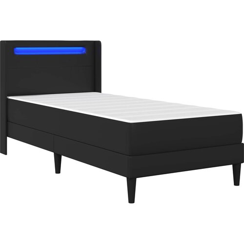  Okvir kreveta s madracem Crna 100 x 200 cm Umjetna koža Slike