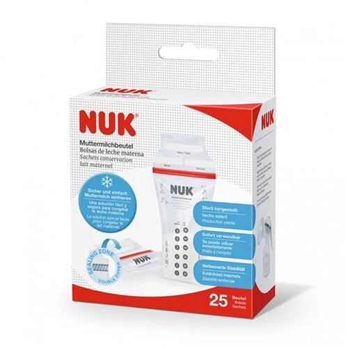 Nuk Breast Milk Bag vrečka za shranjevanje materinega mleka 25 kos Cene