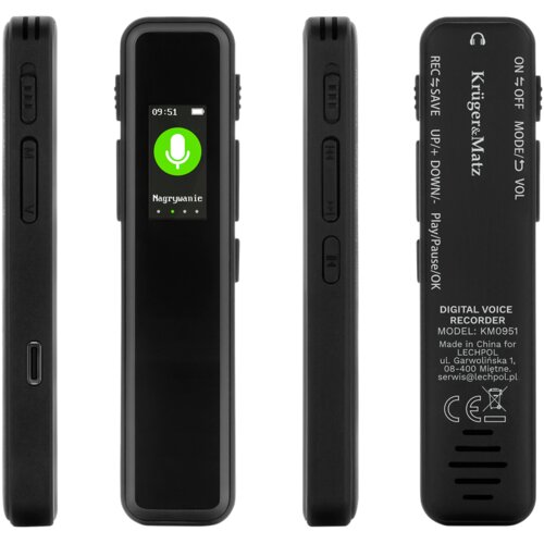  Kruger&amp;amp;Matz KM0951 8GB digitalni snimač glasa Slike