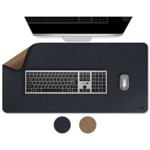 Connect IT CMP-4040-LG- Obostrana podloga za tastaturu i mi&amp;scaron;a 90x40 cm plava/smeđa Slike