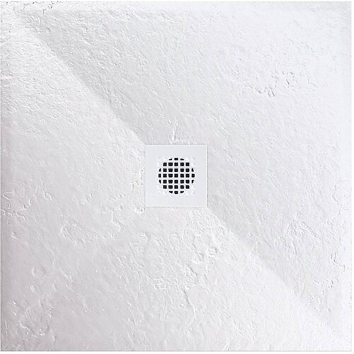 Astral lithos tuš kada 80x80 - liveni mermer bela Cene