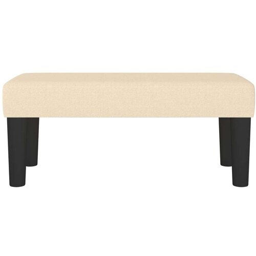  Klupa krem 70 x 30 x 30 cm od tkanine Slike