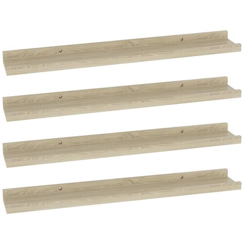 Maison Chic 4 kosi Stenske Police - Viseče police sonoma hrast 60x9x3 cm, (21793995) Cene