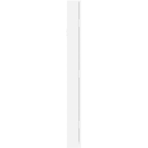  Zidni ormarić za nakit s ogledalom bijeli 30 x 8,5 x 90 cm Slike