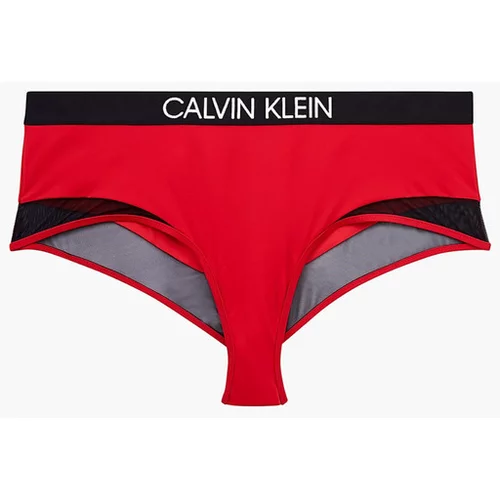 Calvin Klein High Waist Bikini Kopalke Rdeča