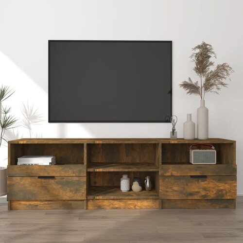 TV ormarić boja hrasta 150 x 33,5 x 45 cm konstruirano drvo Cijene