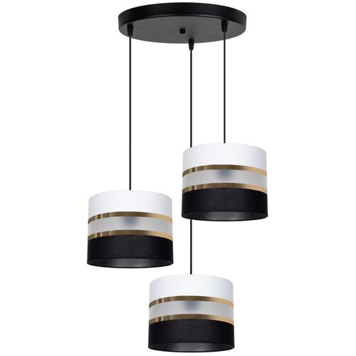  Luster na sajli CORAL 3xE27/60W/230V crno-beli Cene