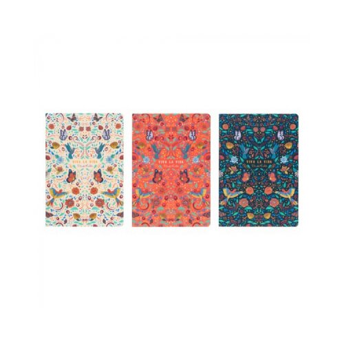 Grupo Erik Editores S. L. Frida Kahlo - Agenda set 3 - Frida Kahlo, Viva La Vida, A5 Slike