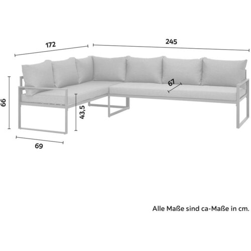 Modern Living Lounge Garnitura Mexiko, Antracit, Črna, 5-Delni Set Slike