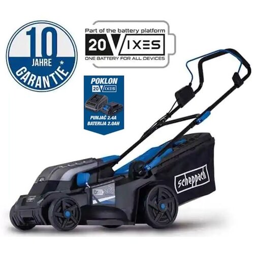 Scheppach Akumulatorska kosacica BC-MP380-X IXES + set punjač 2.4A i 2 baterije 2.0Ah Cene