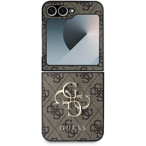 Guess Hrbtni pokrov za Samsung Galaxy Z Flip 6 z vzorcem 4G Eleganten, Rjava, (21749454) Cene