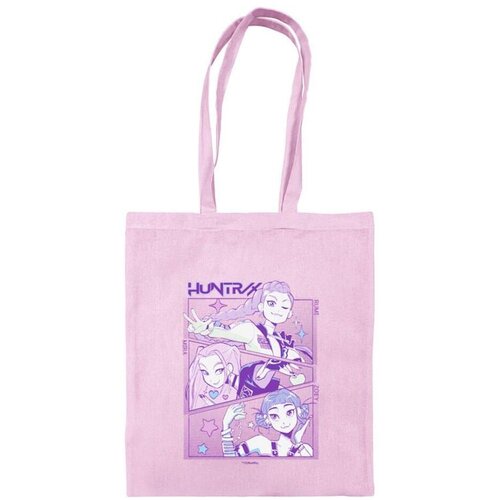 KPop Demon Hunters Platnena torba HUNTR/X 41 x 35 cm, ružičasta Slike
